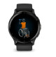 Venu 3 - Slate stainless steel bezel with black case and silicone band - 010-02784-01 - Garmin